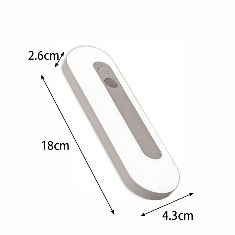 LED Motion Sensor Under Closet Night Light Rechargeable Cabinet Dimmable Lamp