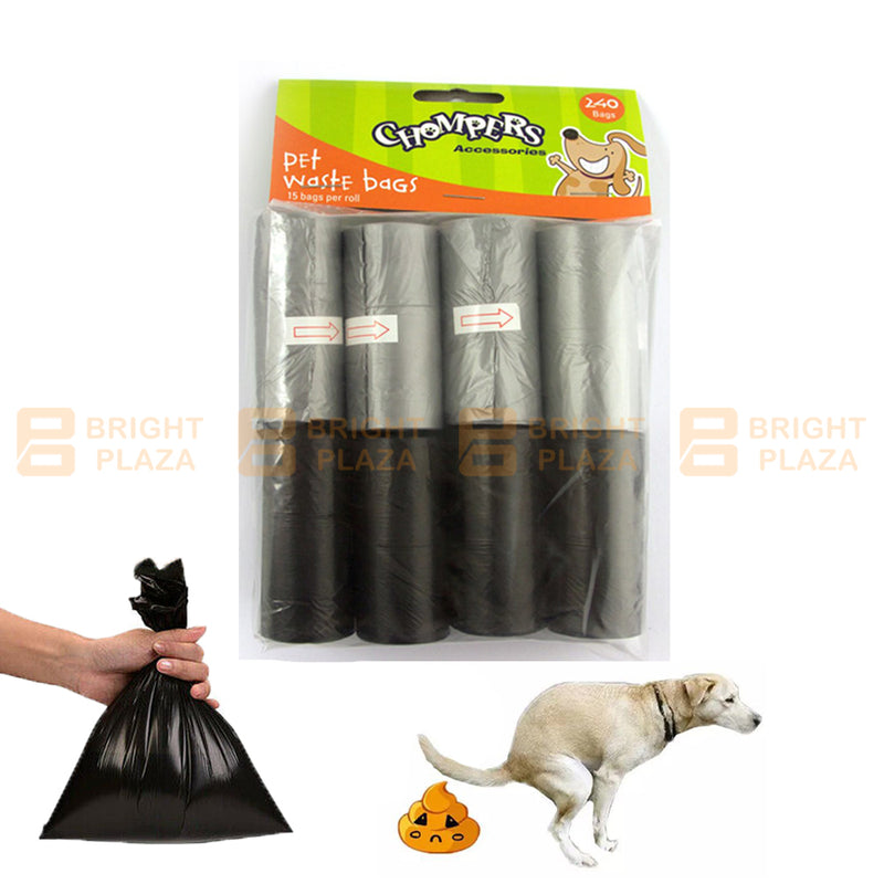 240PCS Pet Puppy Dog Waste Clean Up Bags Poop Poo Plastic Bag Disposable