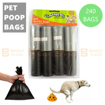 240PCS Pet Puppy Dog Waste Clean Up Bags Poop Poo Plastic Bag Disposable