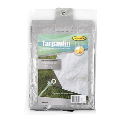 Durable Tarpaulin Waterproof Cover Shelter Camping Car Weatherproof Silver Tarp