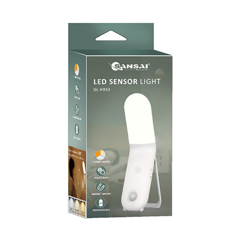LED Motion Sensor Light Rechargeable 3 Modes Night Light Easy Touch Memory