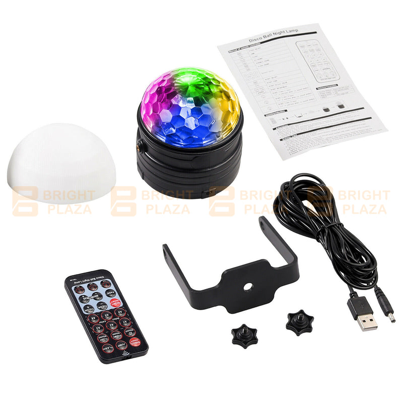 LED Disco Ball DJ Party Light Night Lamp Effect Strobe Remote Lampshade USB Stage