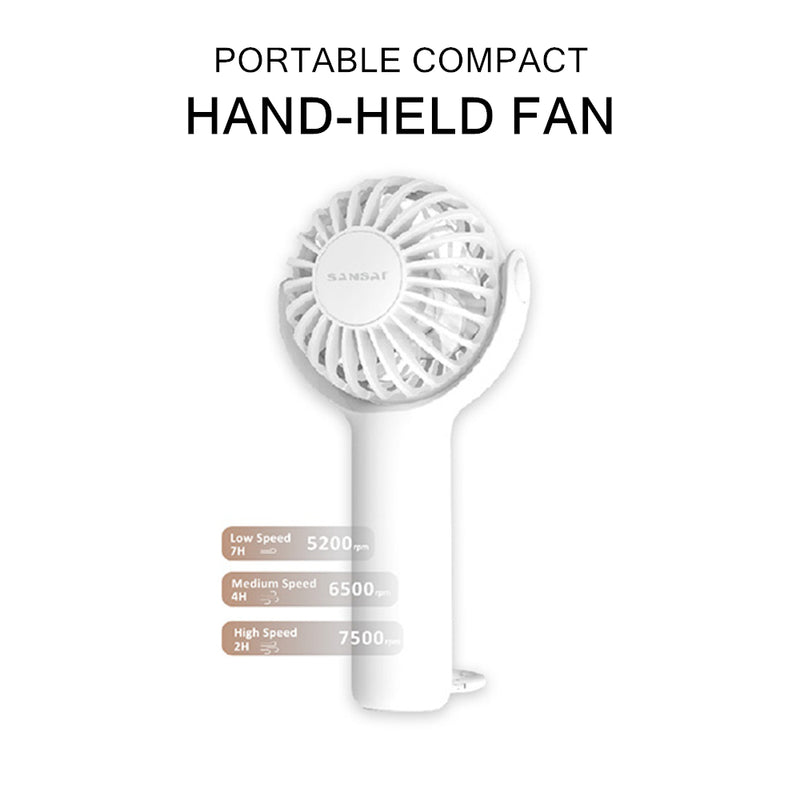 Portable Hand-Held Mini USB Rechargeable Fan Travel Desk Cooler Fans Pocket Size