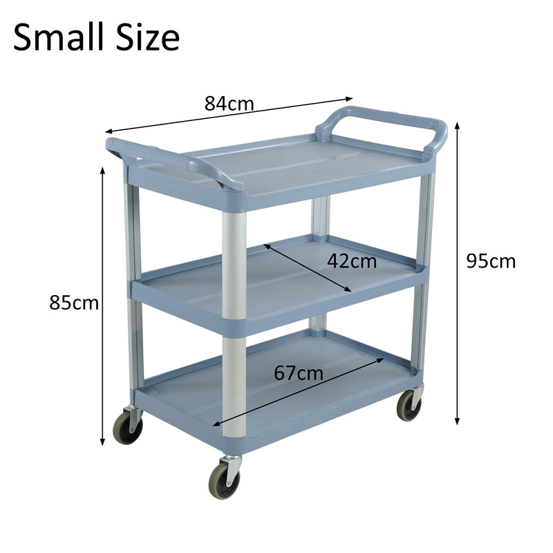 3 Tier Service Cart Trolley Restaurant Kitchen Food Serving Catering Large Shelf Bench