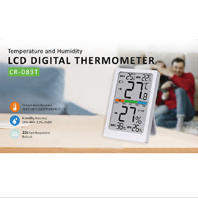 LCD Digital Thermometer Humidity Hygrometer Monitor for Indoor Room Temperature
