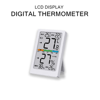 LCD Digital Thermometer Humidity Hygrometer Monitor for Indoor Room Temperature