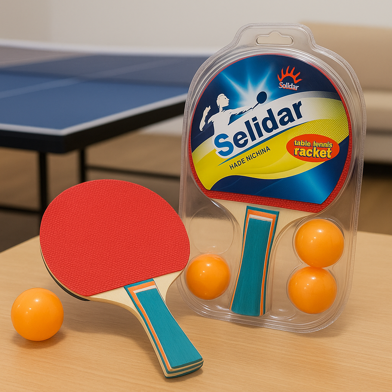 Table Tennis Set 2 Rackets + 4 Balls Ping Pong Paddle Kit Beginner Indoor Outdoor Game