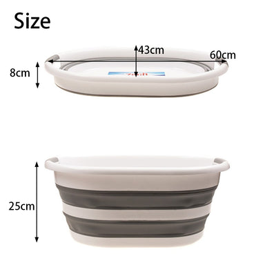 Collapsible Laundry Basket Folding Washing Clothes Hamper Bin Storage Space Save