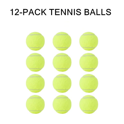12 Pack Tennis Balls Standard Size, Durable Bounce, Training & Play Ball, Pet Kids Toy Ball