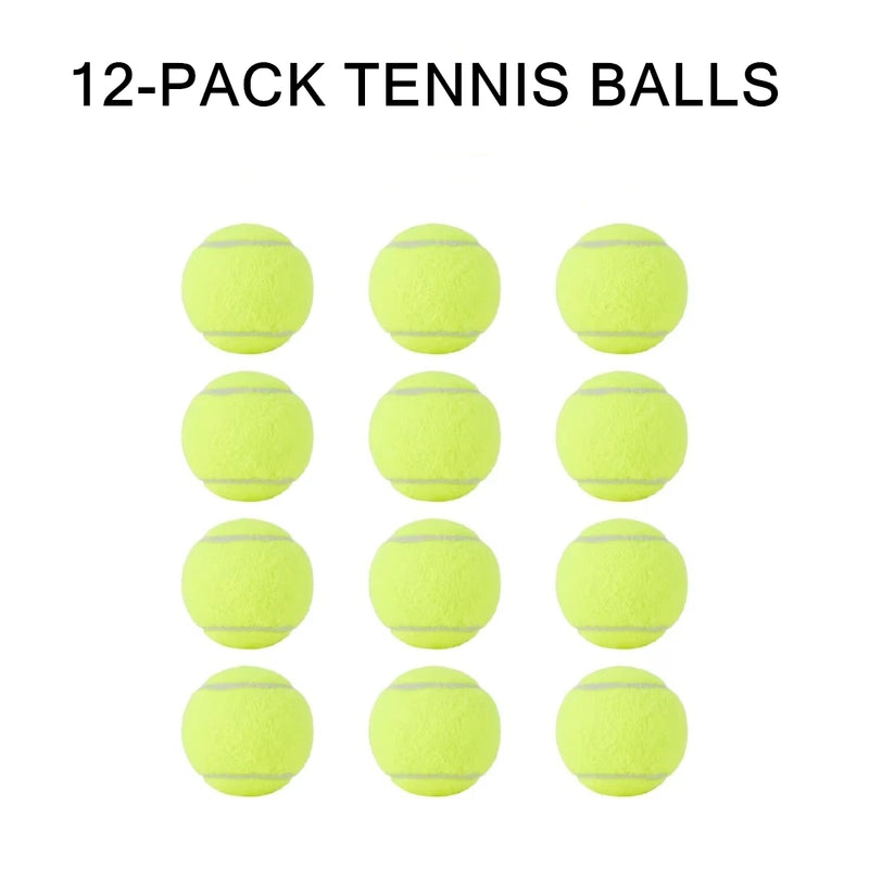 12 Pack Tennis Balls Standard Size, Durable Bounce, Training & Play Ball, Pet Kids Toy Ball